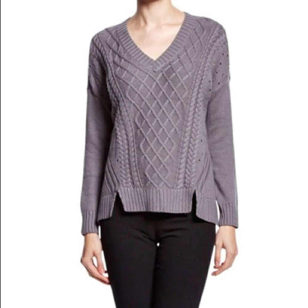 NWOT  XCVI Gray Angora Blend Sweater